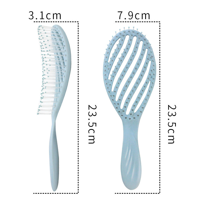 Massage Hollow Hairdressing Fluffy Increased Skull Hair Brushes & Combs