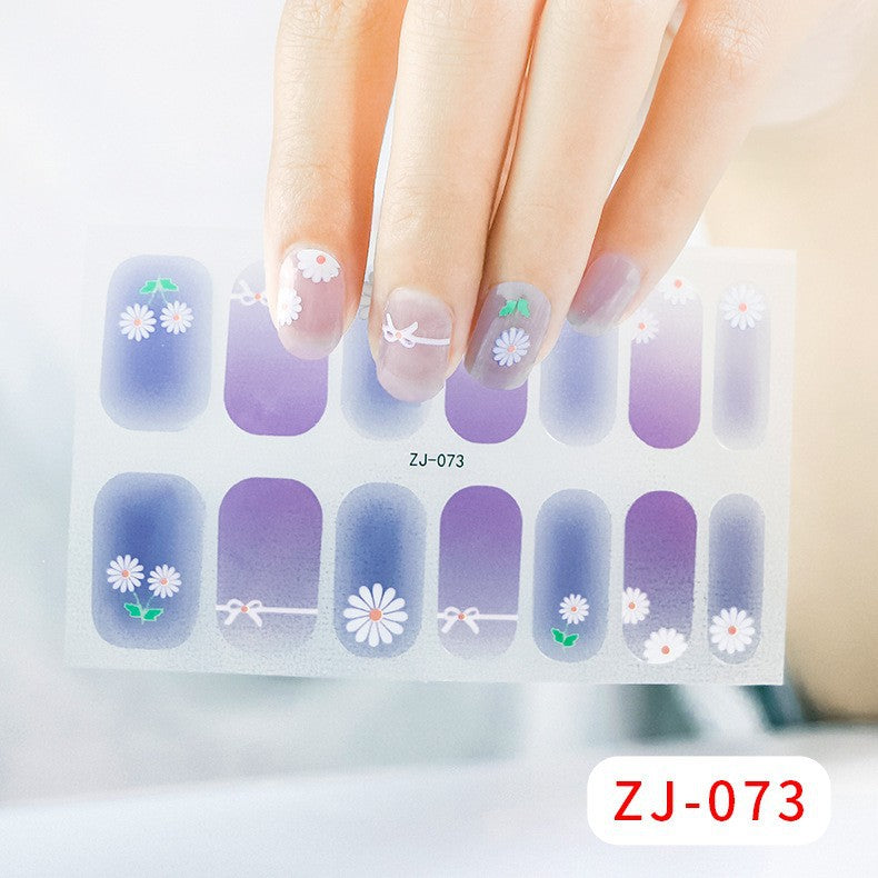 Gel Fresh Waterproof Durable Patch Removable Nail Stickers