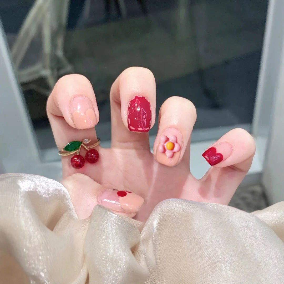 Patch amovible Summer Camellia Manucure Wear Nail Art