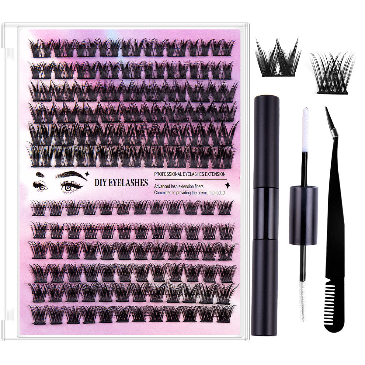 Eyelash Sets Of Boxes Natural Thick Volume Individual False Lashes