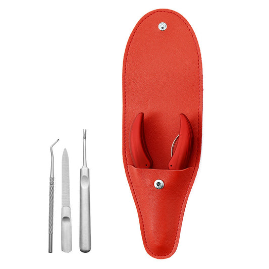 Ensemble d'outils de manucure en plastique pour ongles et coupe-peau morte