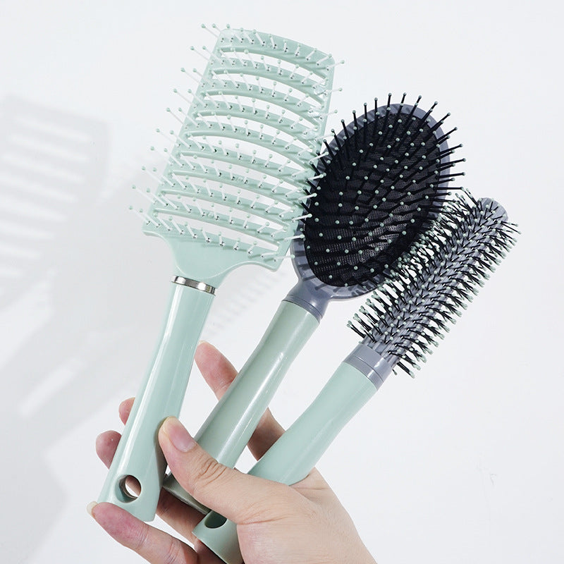 Brosses et peignes à cheveux incurvés de grande taille et de forme moelleuse en forme de tête de mort