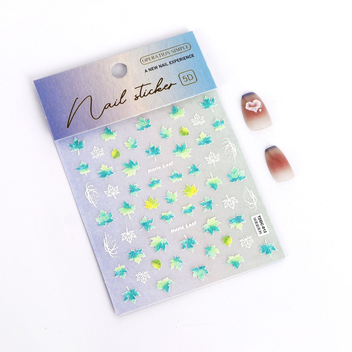 Relief Butterfly Laser Thin Tough Three-dimensional Nail Stickers