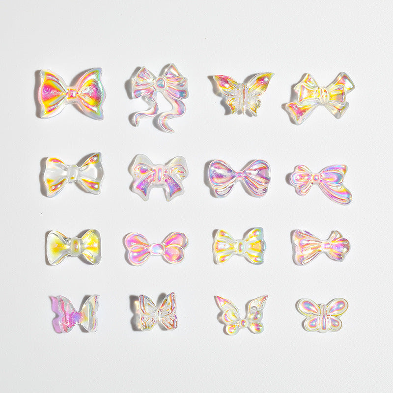 Magic Ribbon Butterfly Stereo Ornament Small Nail Care Nail Art