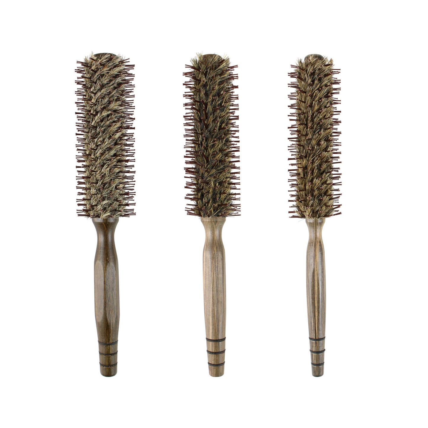 Brosses et peignes à cheveux en bois massif avec boucles intérieures