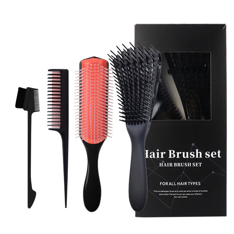 Brosses et peignes à cheveux avec plaque en laine à dents fines