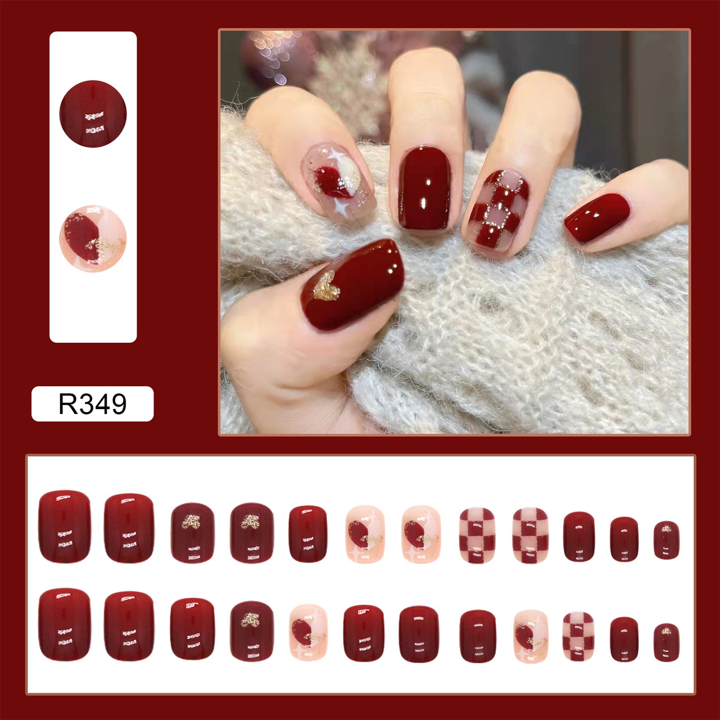 Glue Diamond Beauty Pure Desire Ice Nail Stickers