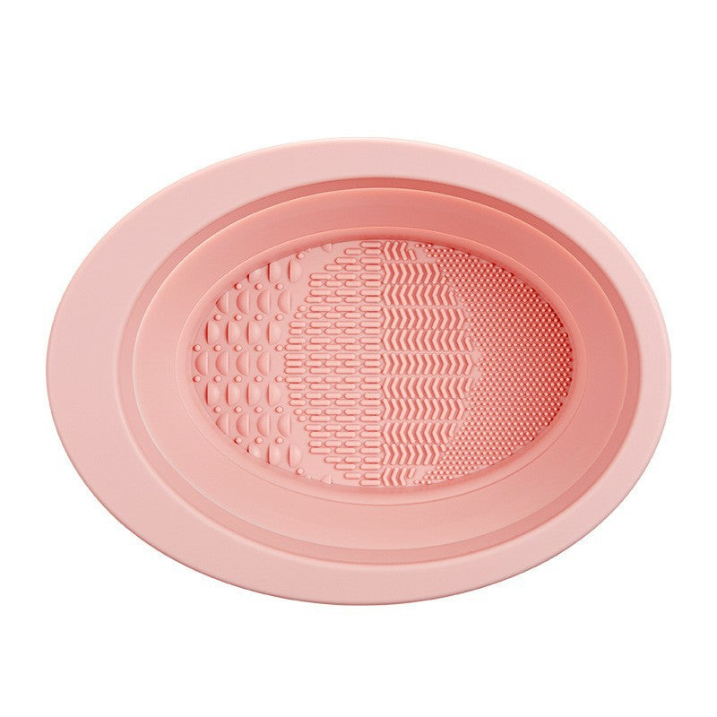 Silicone Foldable Brush Cleaning Bowl Beauty Blender Makeup Accessories