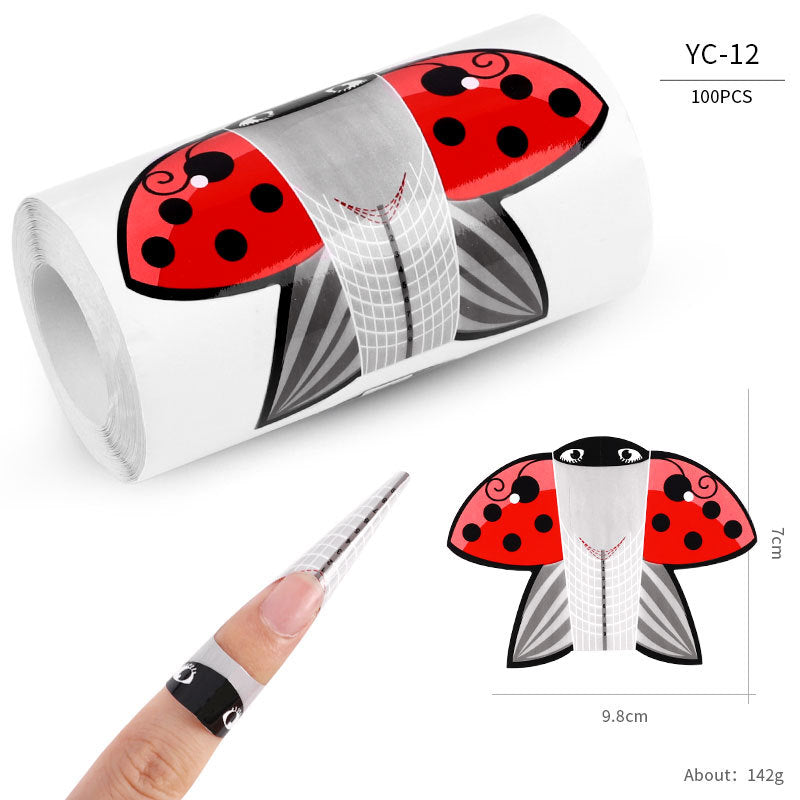 Paper Holder French Therapy Extension Butterfly Nail Tool Set