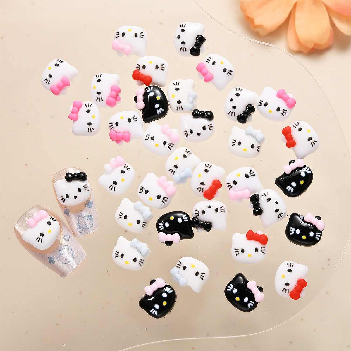 Hello Kitty 3d Cute Kitten Sweet Nail Care Nail Art