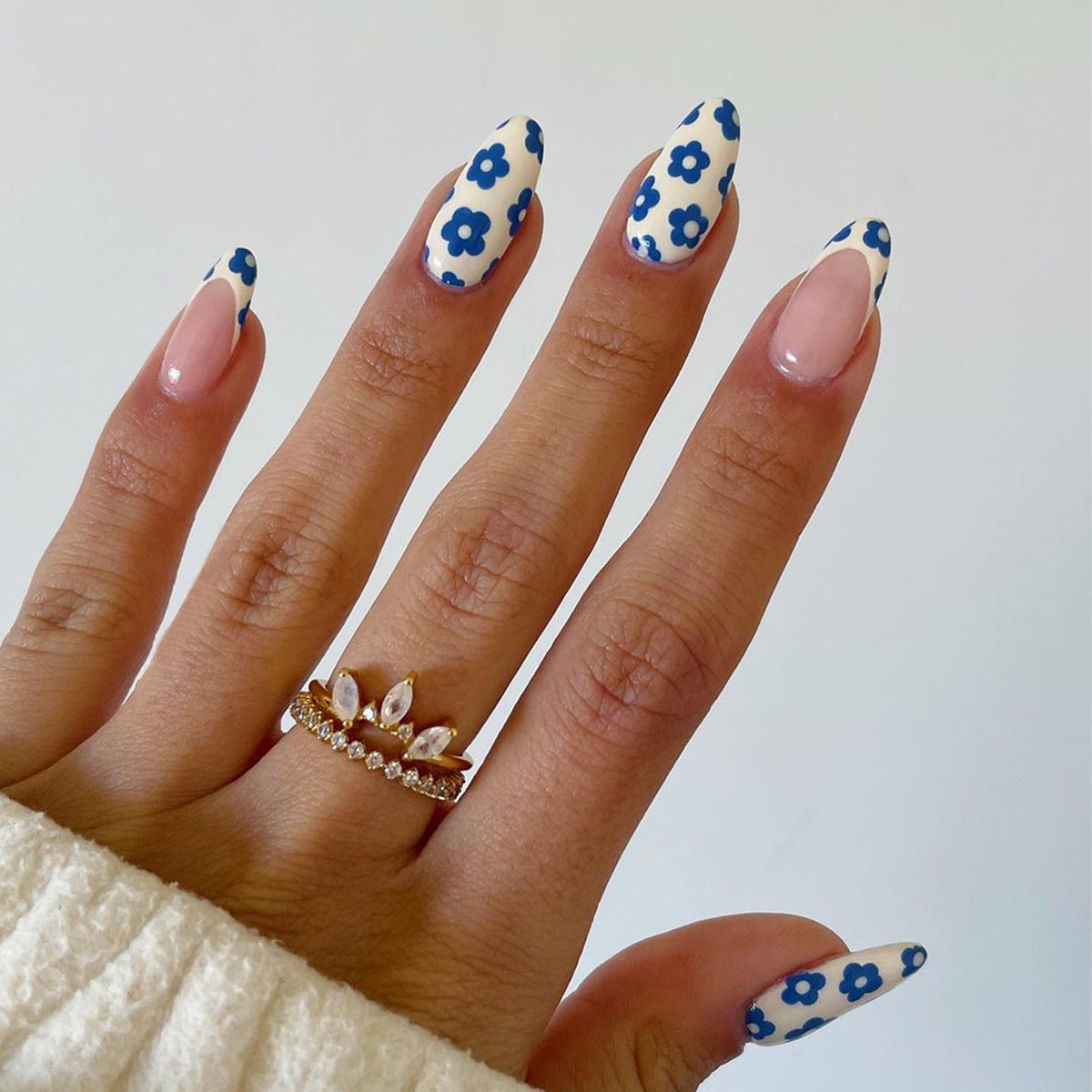 Summer Flower Fresh Comes With Adhesive Nail Stickers