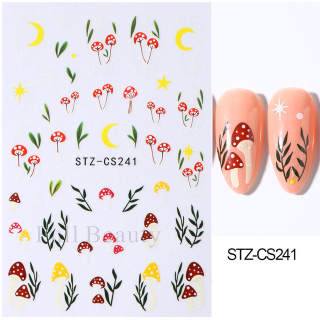 Fresh Little Daisy Yellow White Cute Nail Stickers