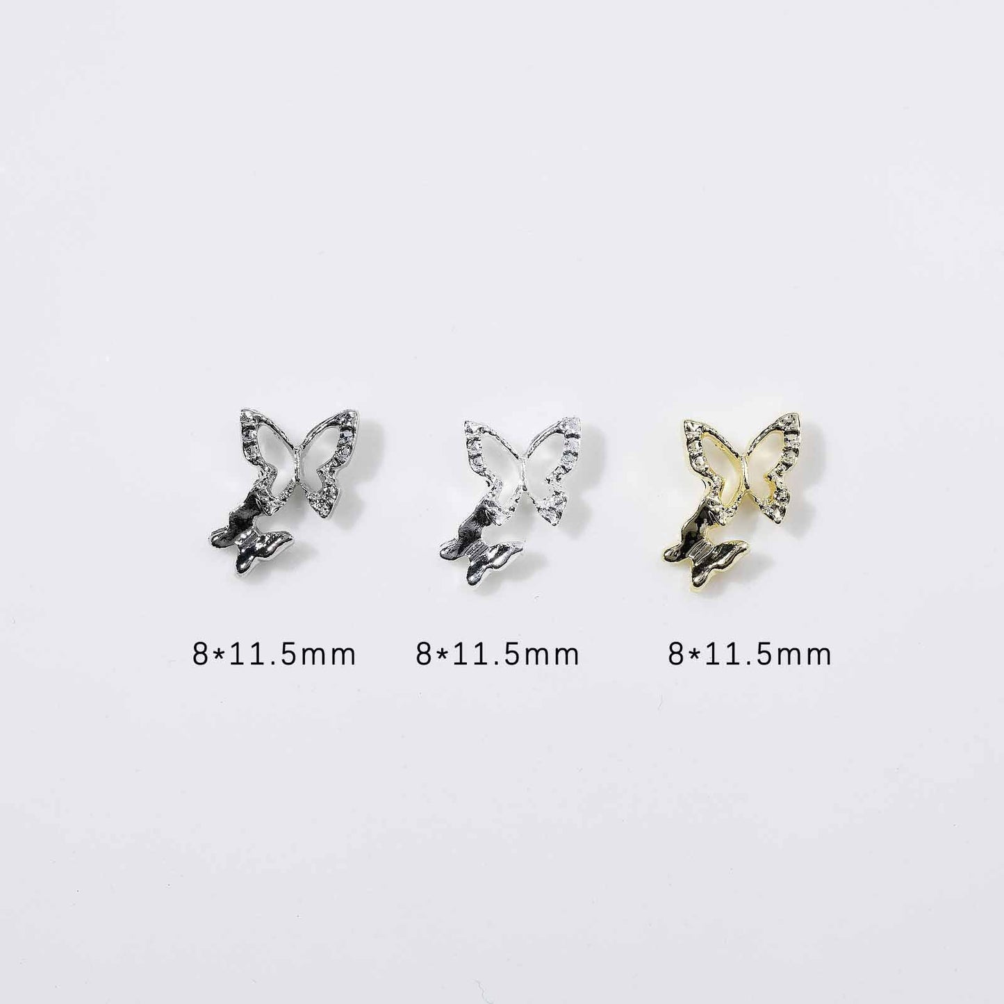 Alloy Hollow Butterfly Ornament Three-dimensional Smart Nail Care Nail Art