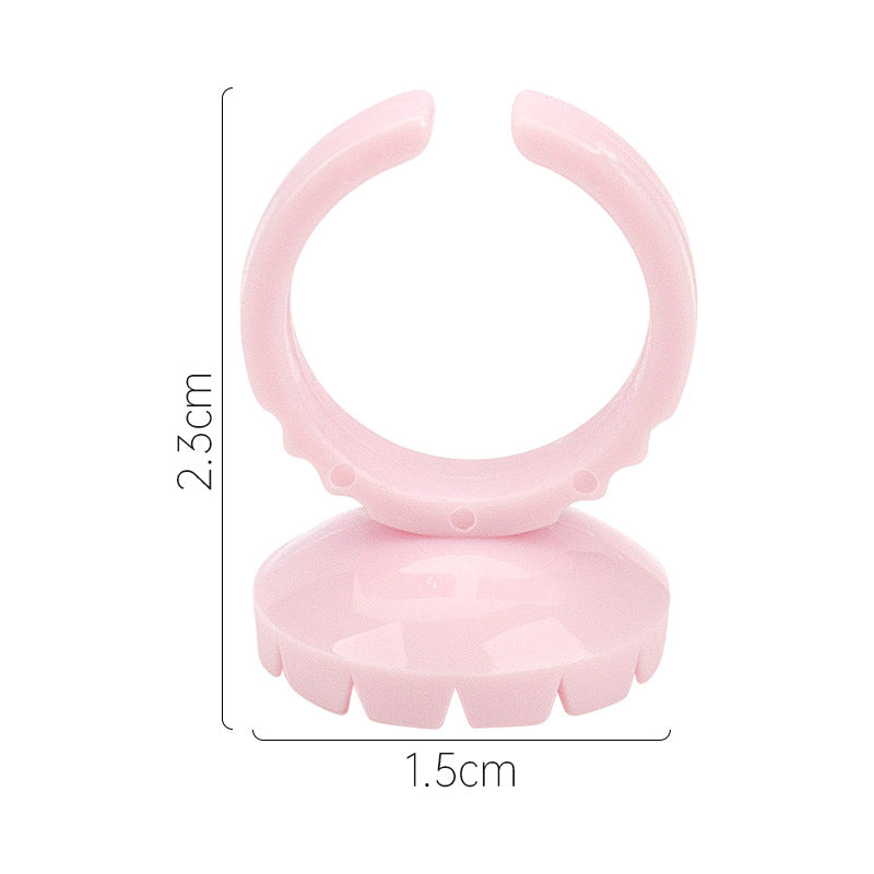 Round Eyelash Ring Flowering Cup Grafting Glue Makeup Accessories