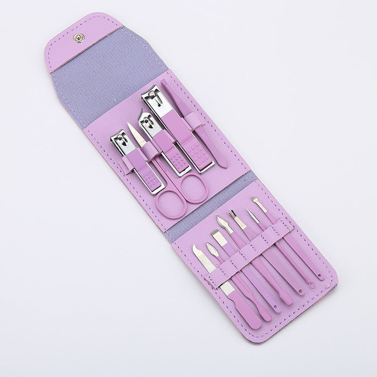 Ensemble d'outils pour les ongles imprimables avec ciseaux et coupe-ongles pliables