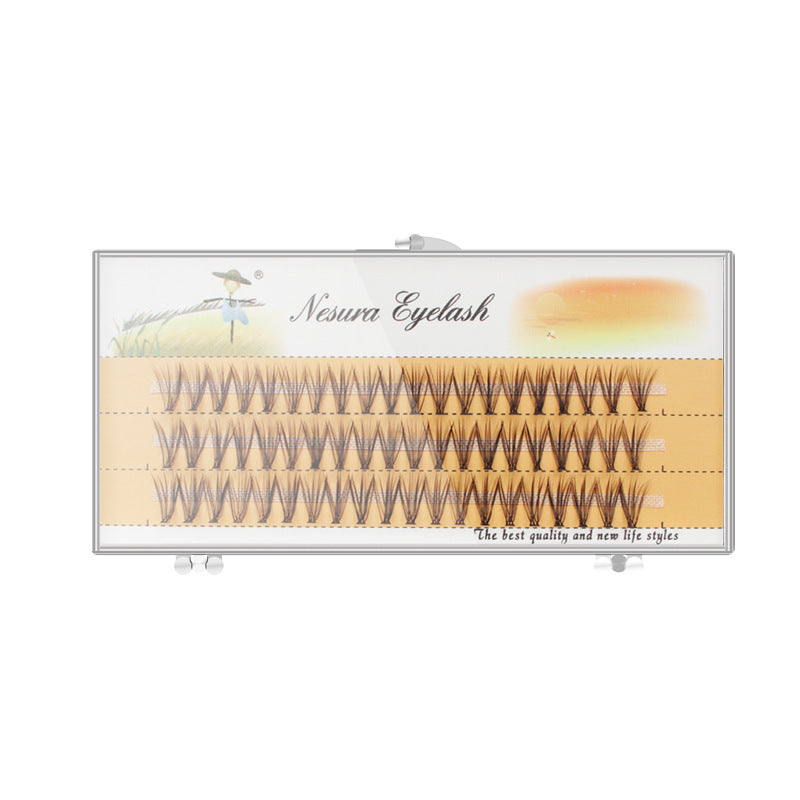 Natural Thick Coarse Simulation Hot Melt Individual Eyelash False Lashes