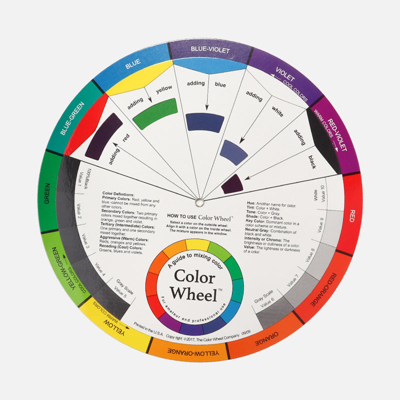 Carte de couleurs Roue de correspondance des pigments Accessoires de maquillage de blanchiment