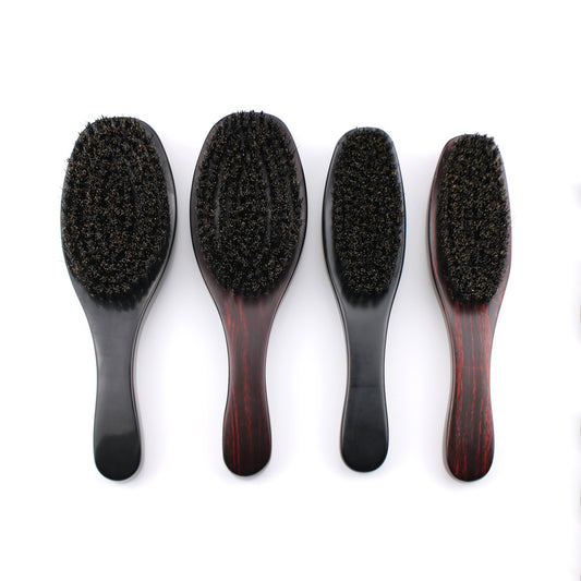 Men's Beard Brush Large Curved Bristle Mixed Nylon Oil Makeup Accessories