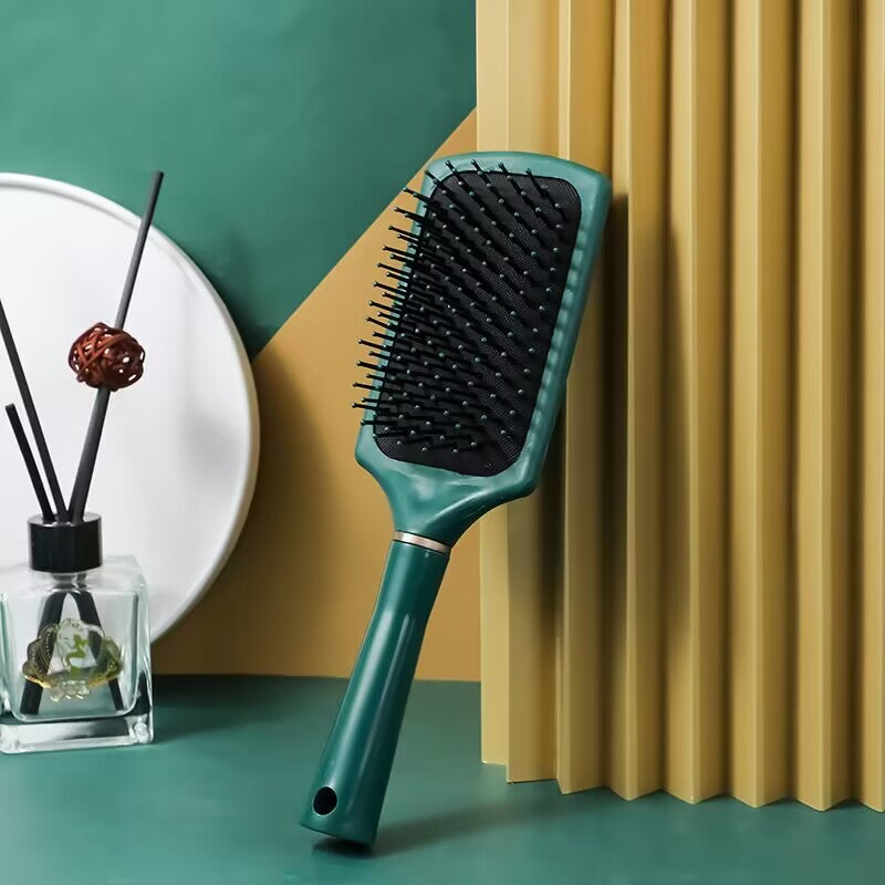 Brosses et peignes à cheveux bouclés à coussin d'air généreux verts