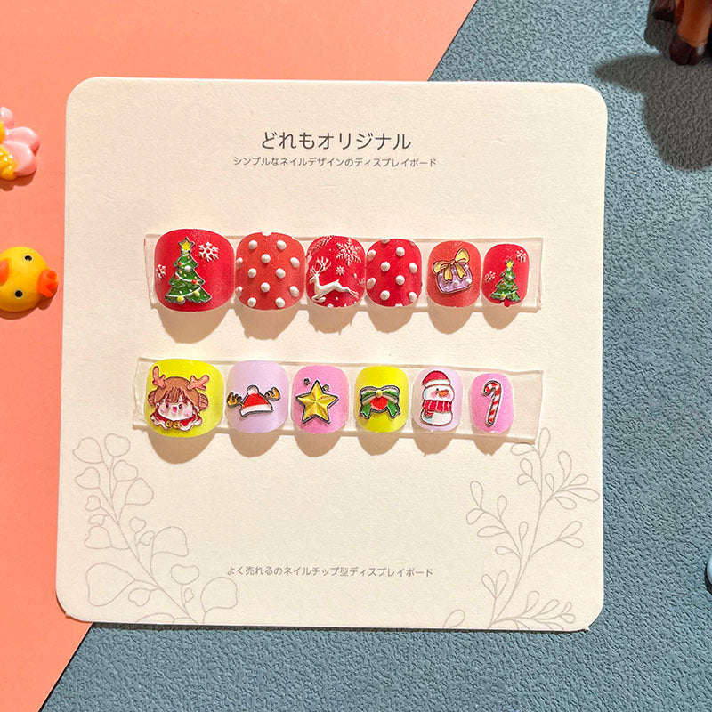 Series Three-dimensional Relief Wear Tip Dance Nail Stickers