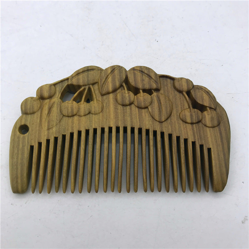 Mini brosses à cheveux et peignes en bois gaufré sculptés pour la fête des enseignants