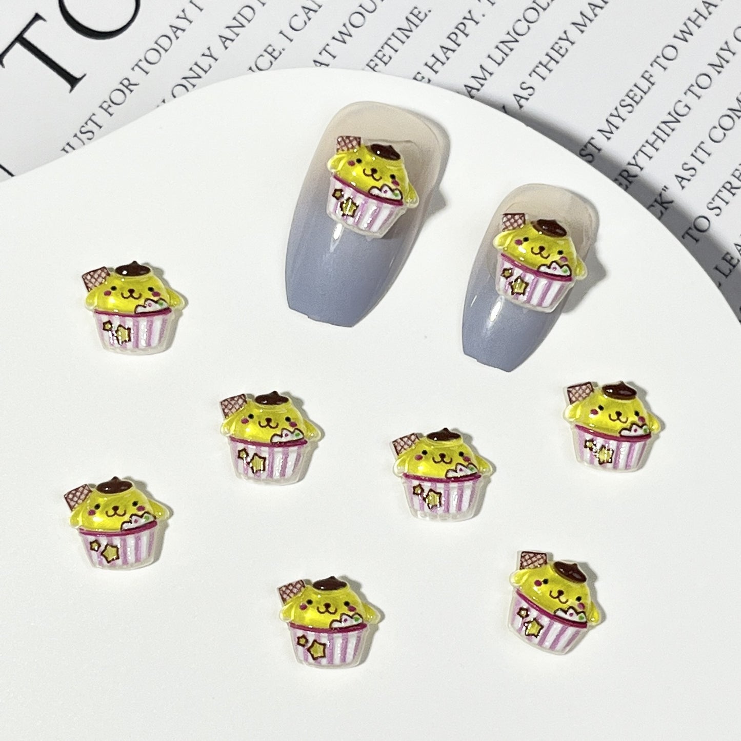 Ice Cream Cartoon Ornament Summer Cone Nail Care Nail Art