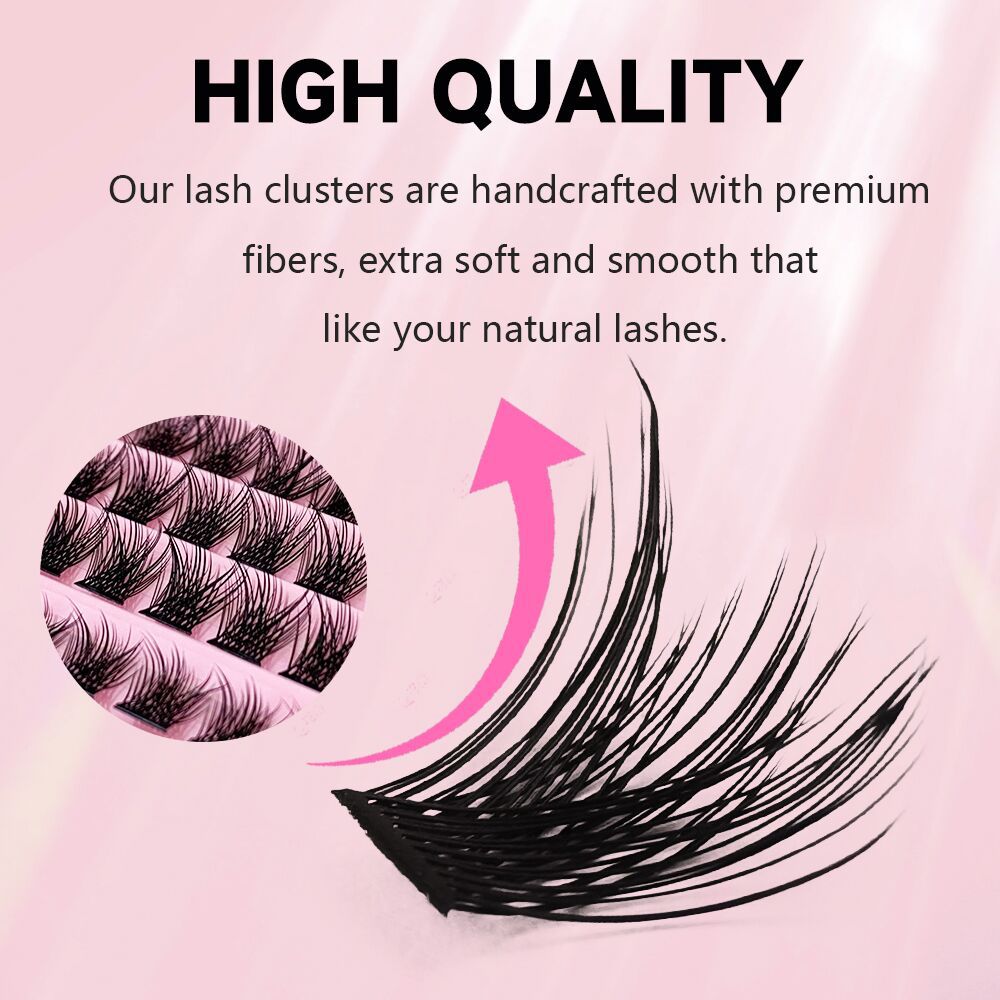 Beautiful Eyelashes Thick Curl Natural Segmented False Lashes