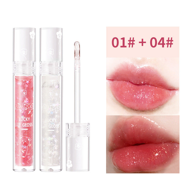 Pearlescent Tape Thin Glittering Lacquer Mirror Lip Glosses