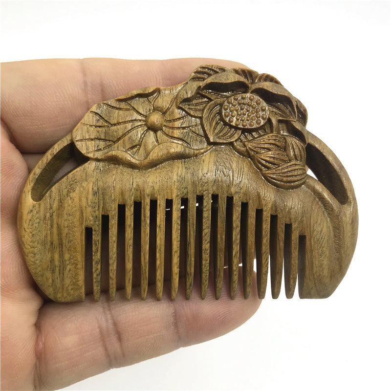 Mini brosses à cheveux et peignes en bois gaufré sculptés pour la fête des enseignants