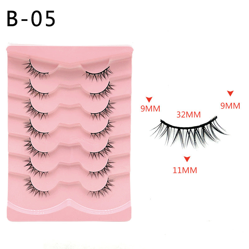 Faux cils naturels en forme de V pour femmes, une seule paire