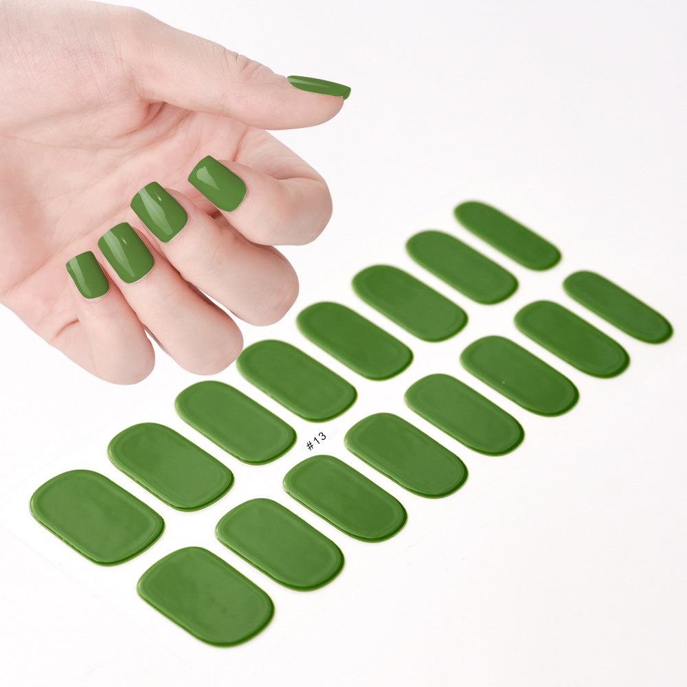 Gel Uv Beauty Full Paste Waterproof Nail Stickers