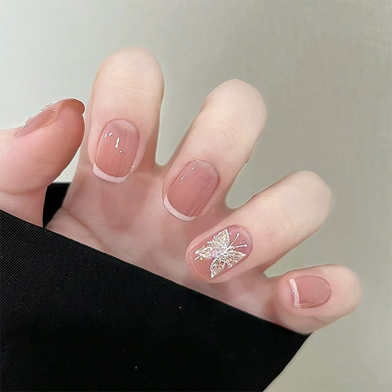 Simple Boiled Water Wear Touch Manicure Nail Stickers