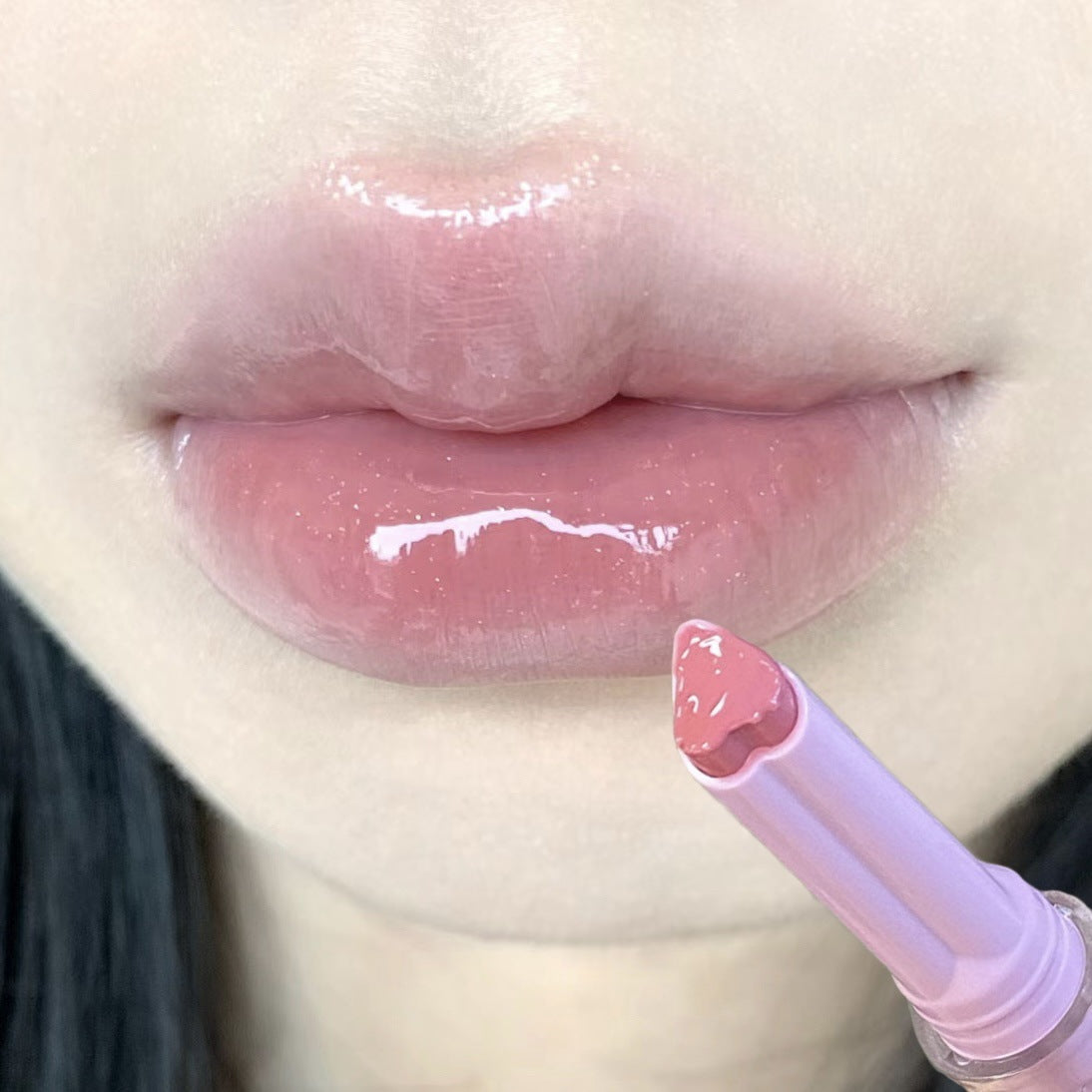 Pink Rabbit Solid Gloss Suit Mirror Moisturizing Push Lipsticks