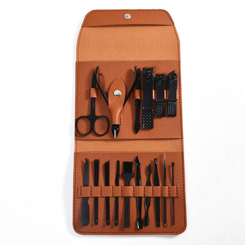 Ensemble de ciseaux en acier inoxydable, coupe-ongles complet, outils de manucure pour ongles