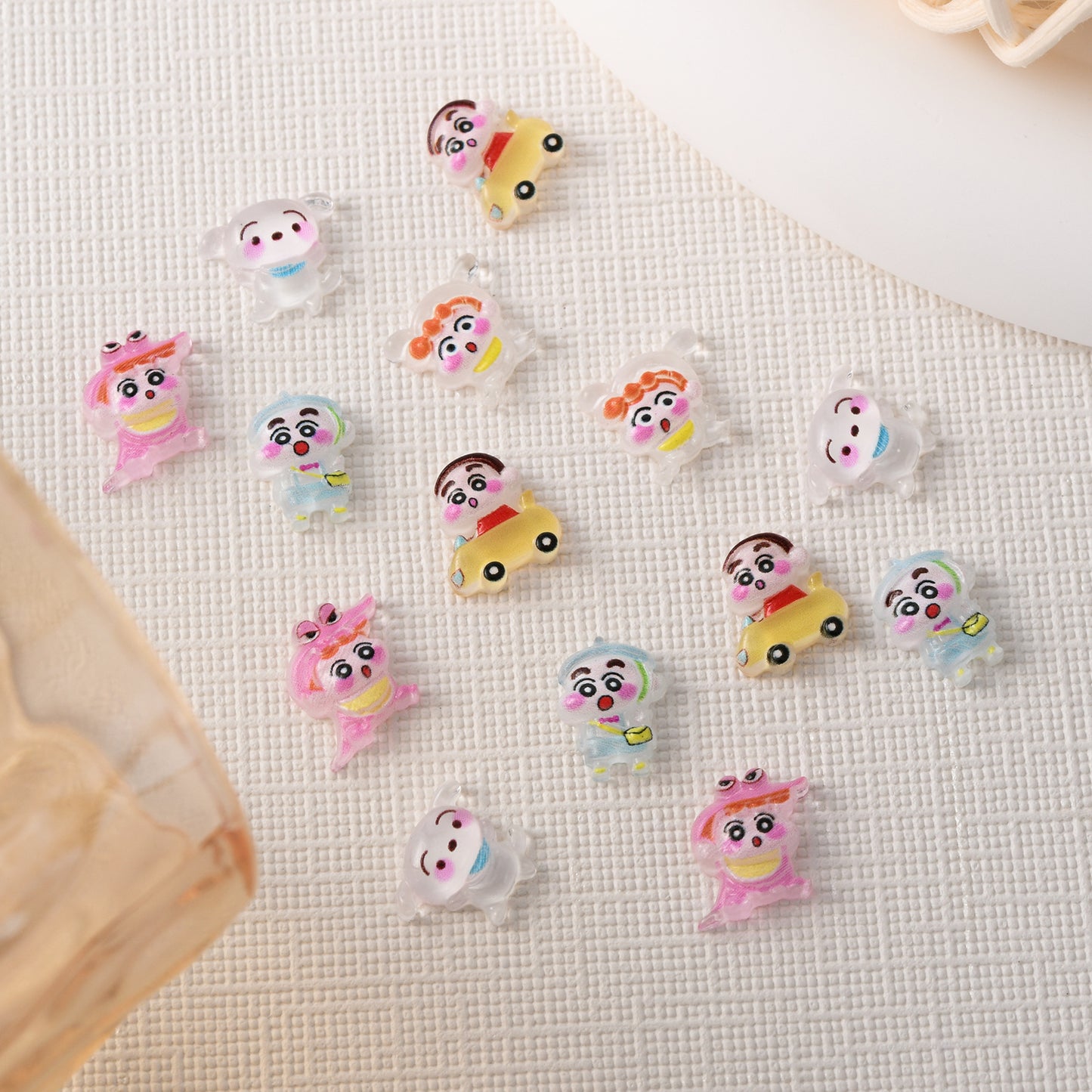 Crayon Ornament Cute Cartoon Resin Niche Nail Care Nail Art