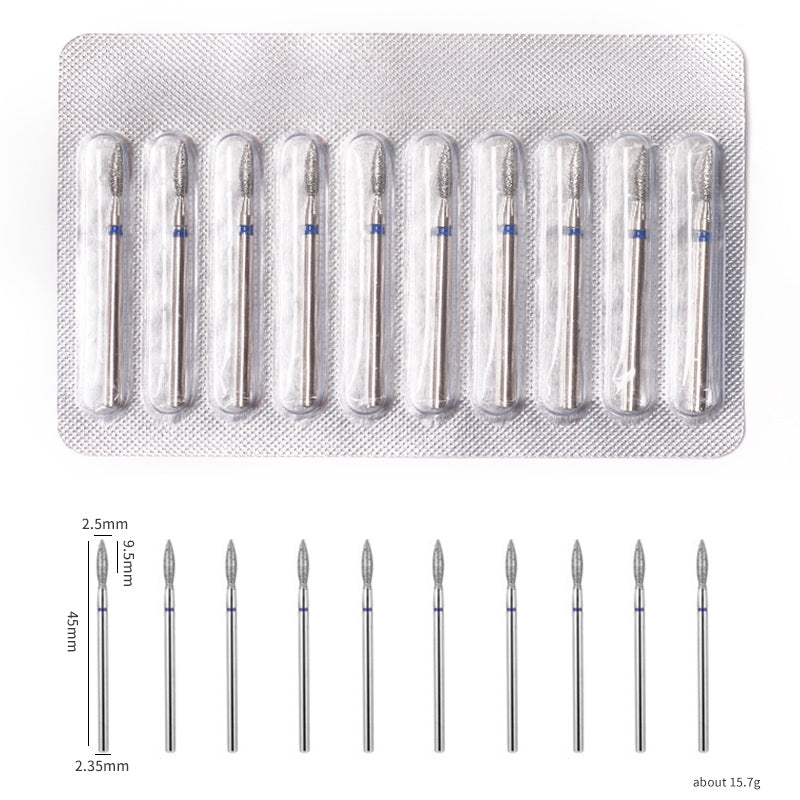 Ensemble d'outils de polissage et de pelage des ongles en aluminium