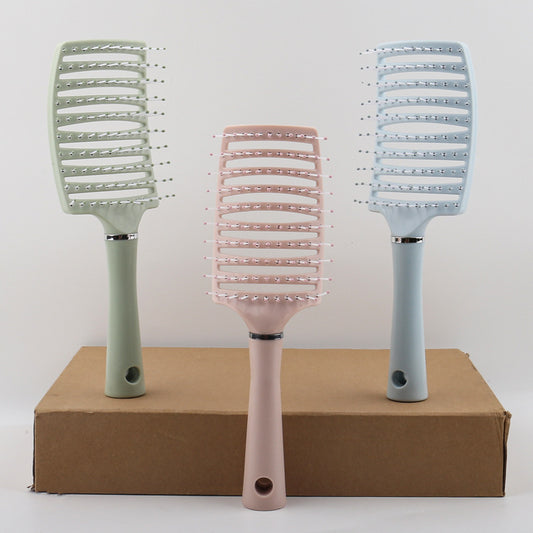 Brosses et peignes à cheveux bouclés en cuir pour hommes avec huile de massage