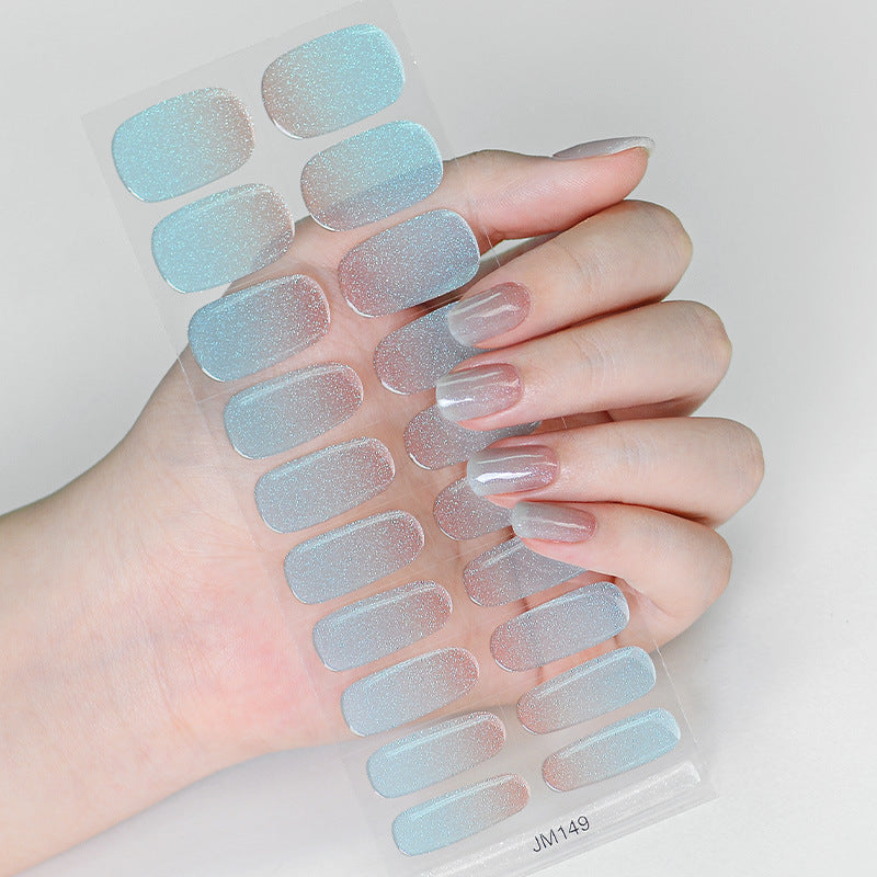 Solid Color Second Generation Flash Uv Nail Stickers