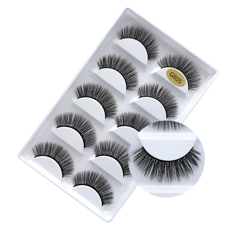 Eyelashes Natural Thick Pairs Mixed Eyelash False Lashes