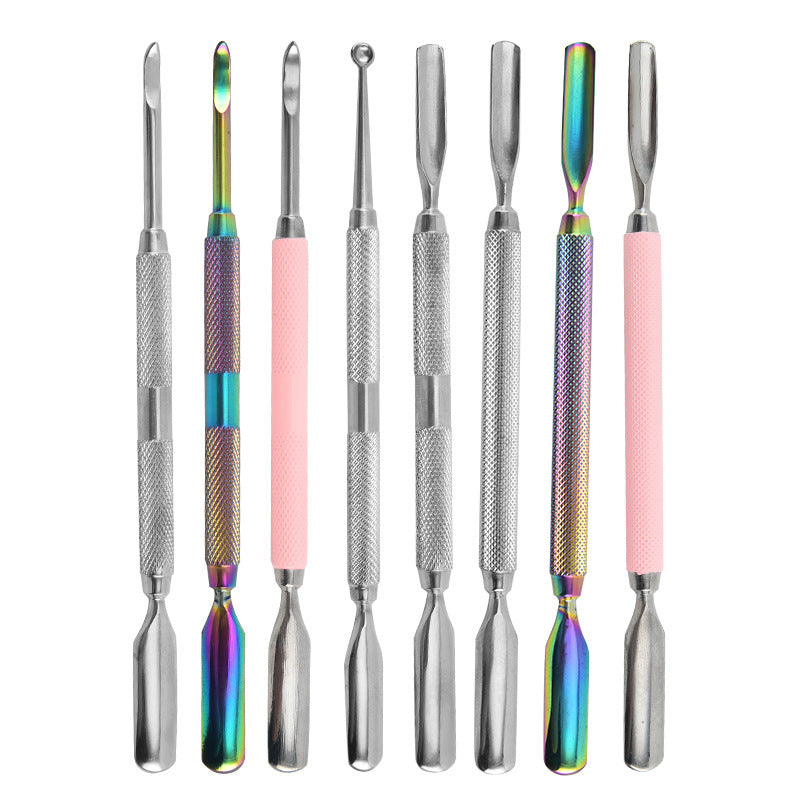 Ensemble d'outils pour ongles en acier pour enlever les peaux mortes