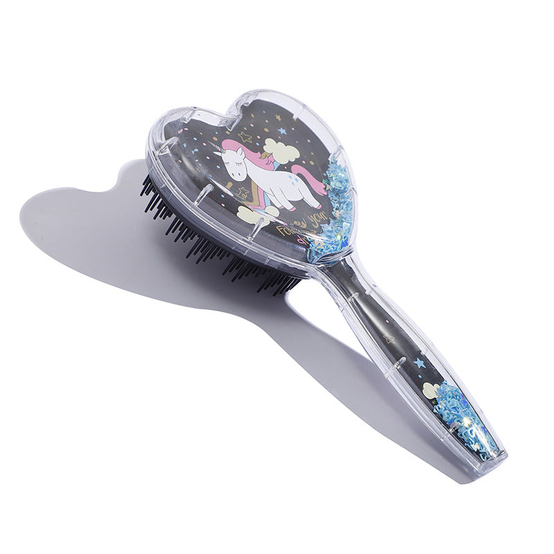 Brosses à cheveux et peignes à coussin d'air transparents pour enfants