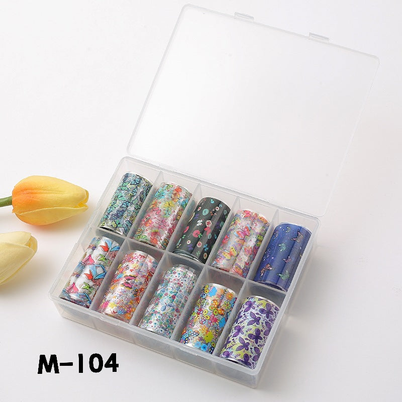 Suit Flower Marble Blooming Snake Pattern Nail Stickers