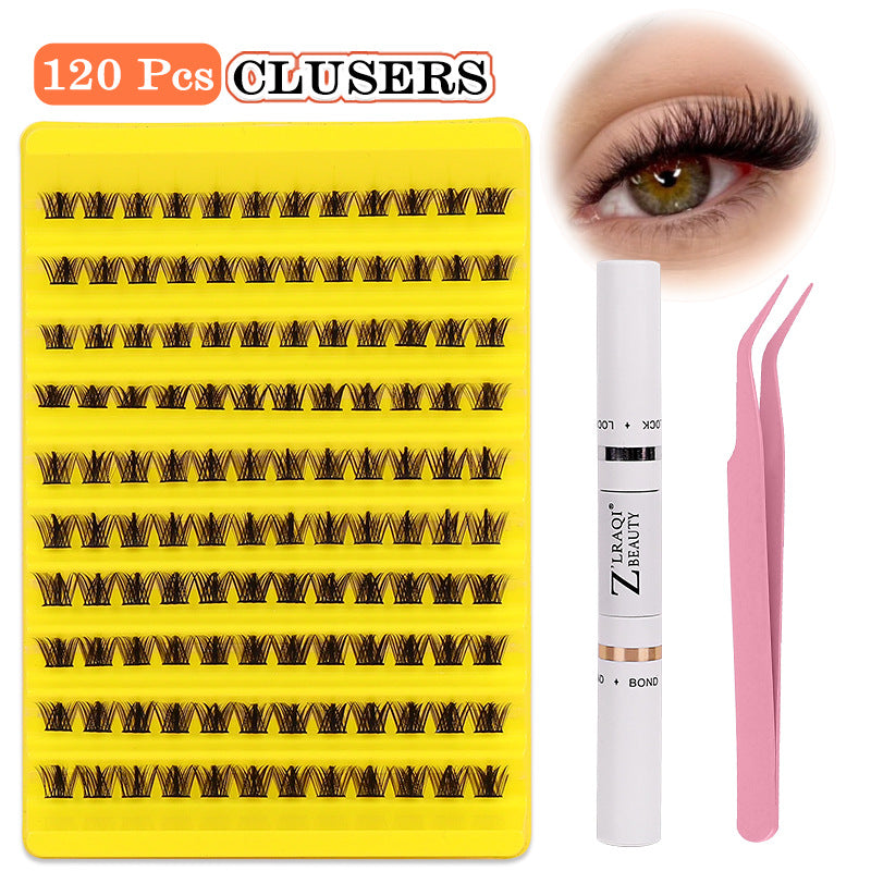 Thick Single Cluster Large Capacity Mixed False Lashes