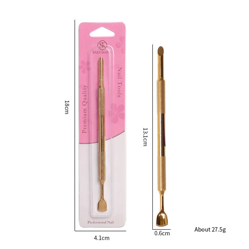 Beauty Bevel Steel Push Stainless Double-headed Large Dead Skin Nail Tool Set