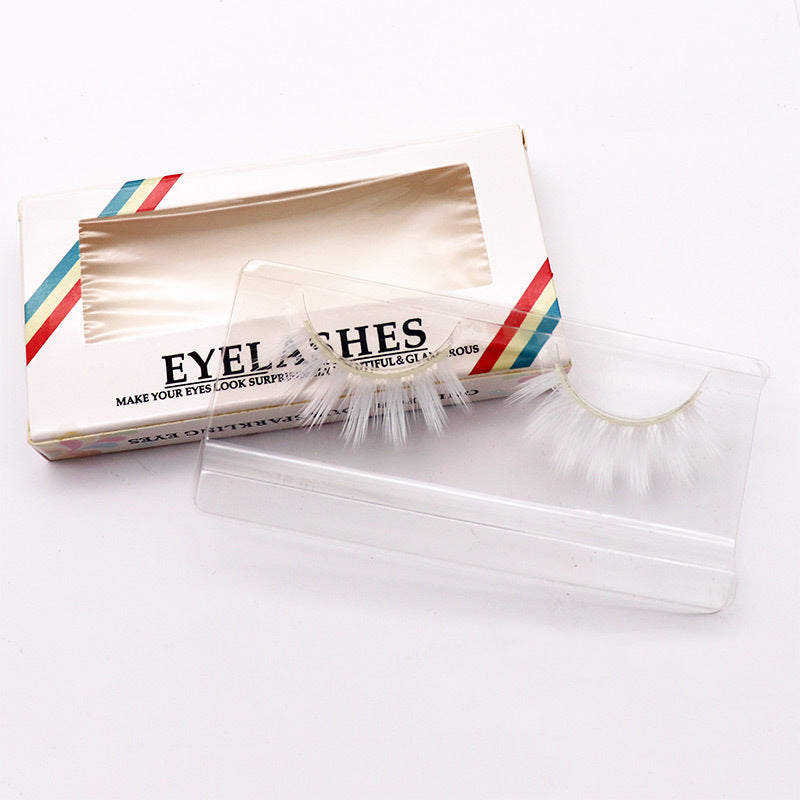 Performance Imitation White Natural Cross Hard False Lashes