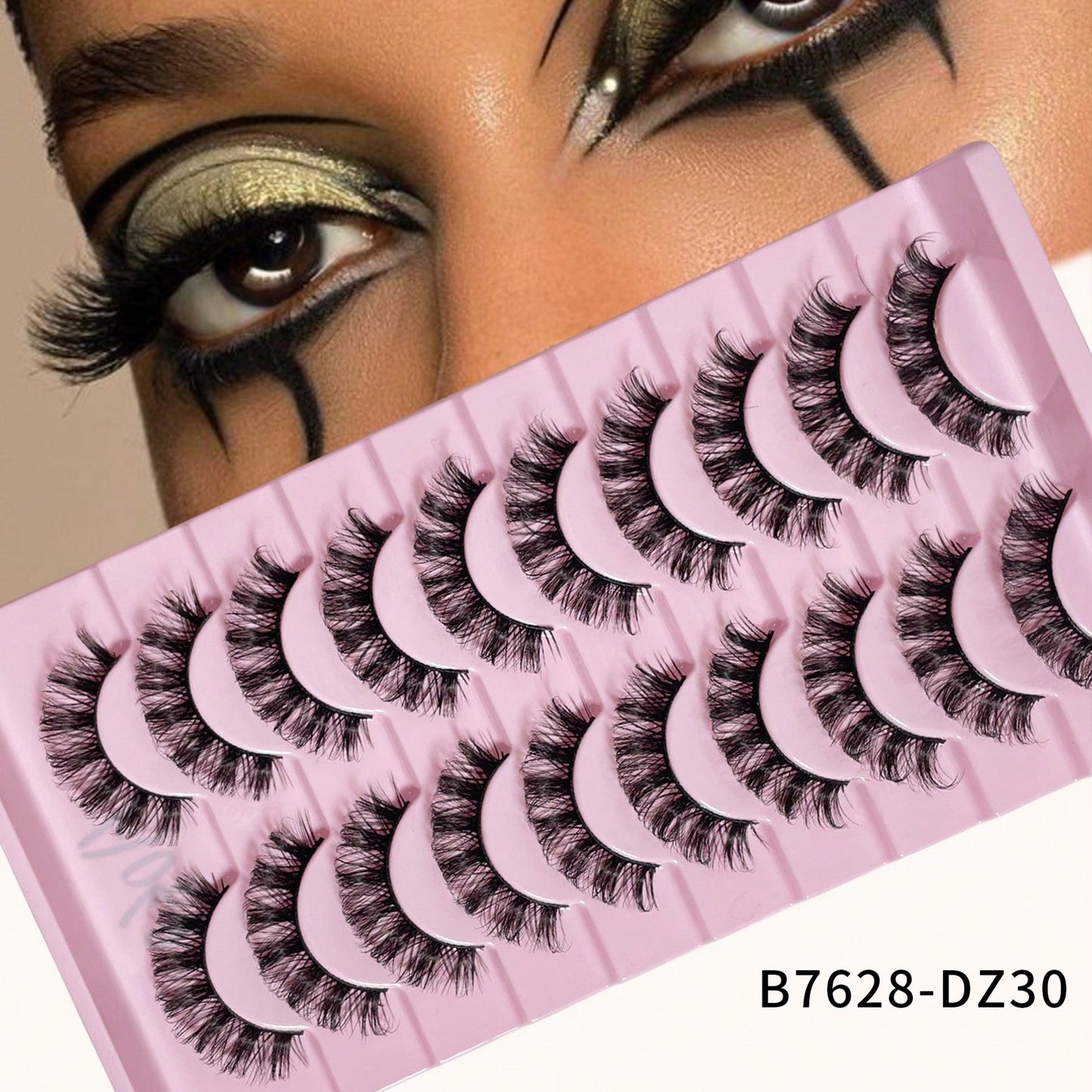 Artificial Mink Simulation One-piece Curling Exaggerated Thick False Lashes