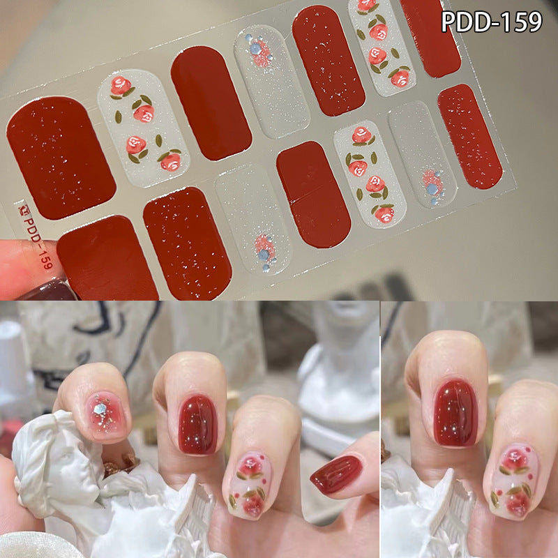 Love Waterproof Durable Applique Finished Patch Nail Art