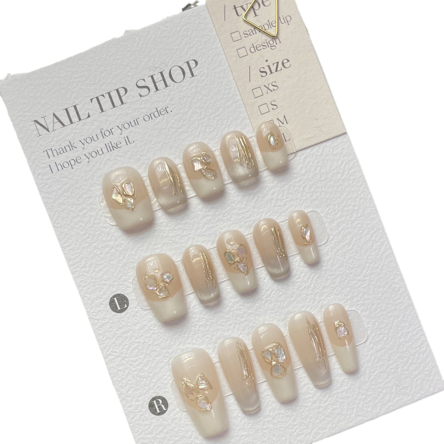 Fritillary Love White Manicure French High-grade Nail Stickers