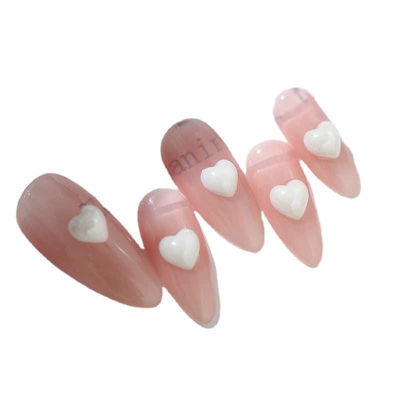 Heart Color Jelly Size Flat Bottom Nail Care Nail Art