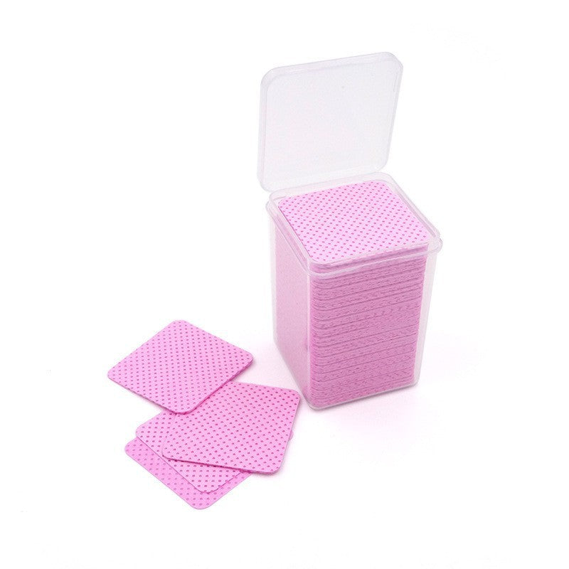 Wipe Clean Cotton Sheet Pink Heart-shaped Bottle Nail Art